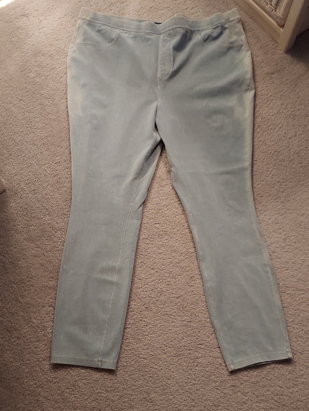Susan Graver Skinny Knit Denim Jeggings